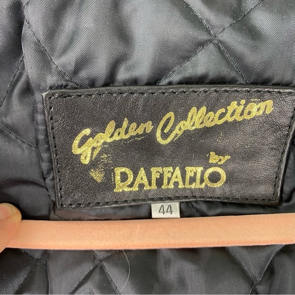 Raffaelo Golden Collection Men's Leather Coat / Jacket Size 44 Thermolite Lining - Picture 8 of 12